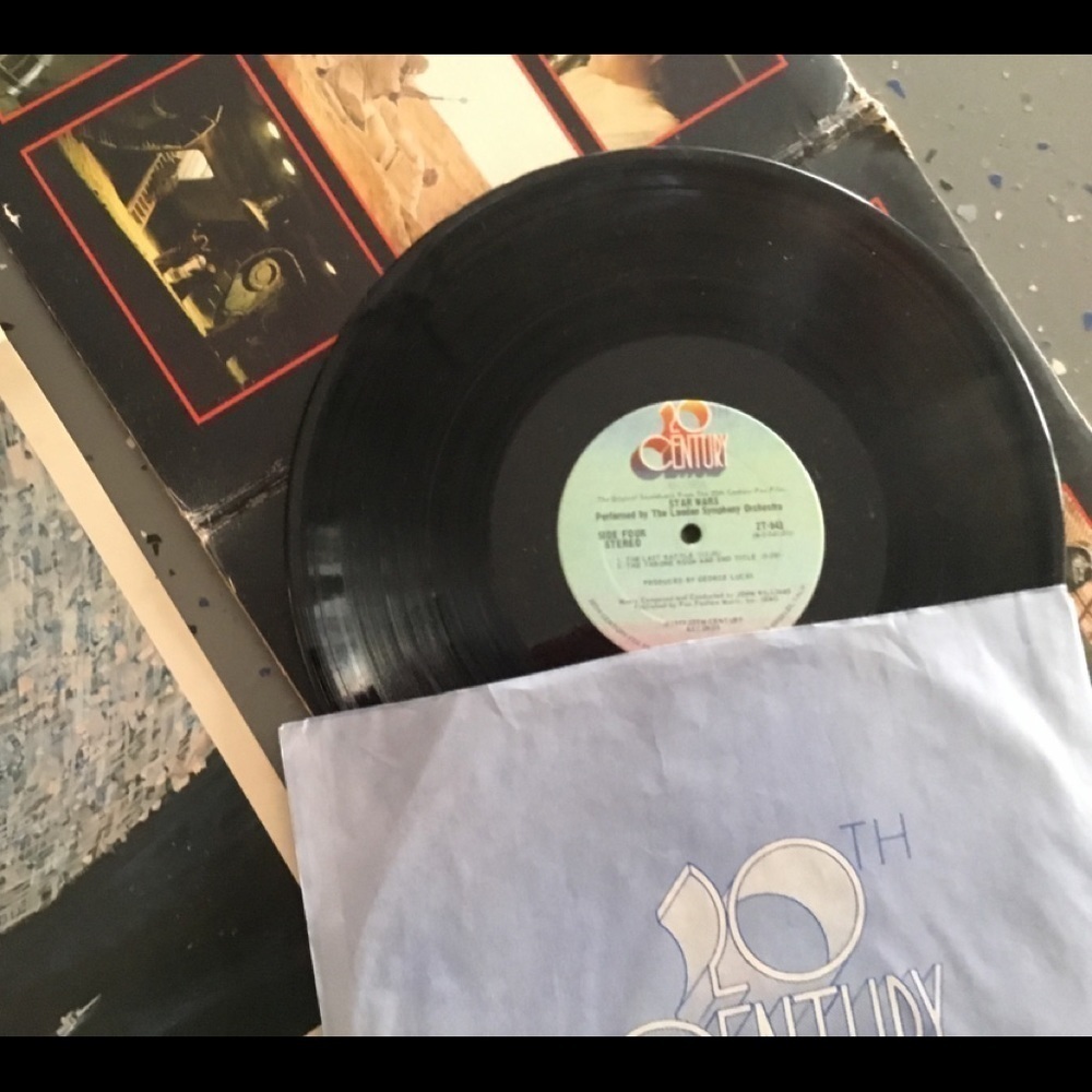 Star WARS 1977 LITHOGRAPH WITH SOUND TRACKS RECORD‎